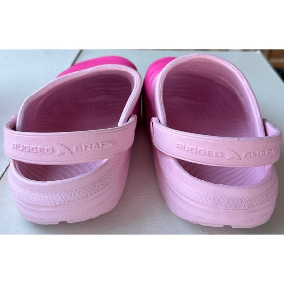 Rugged Shark Brand Pink Tie Dye Pattern Clog Shoes Adult Unisex Size 4/6 (READ) - Picture 8 of 16